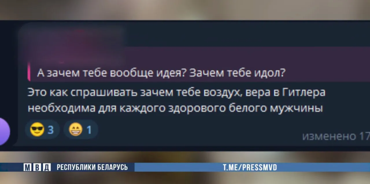 Задержан 19-летний пинчанин - приверженец национал-социалистической идеологии
